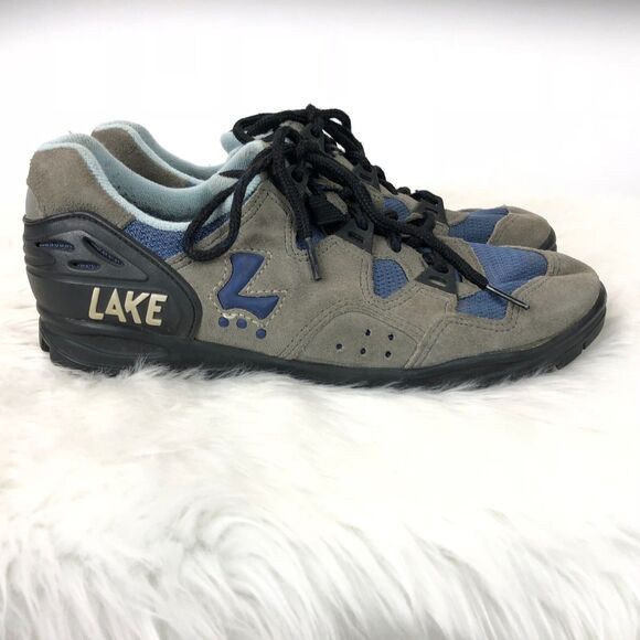 Lake Cycling 7 Womens Taupe Blue Bicyle Cycling Shoes - Picture 2 of 11